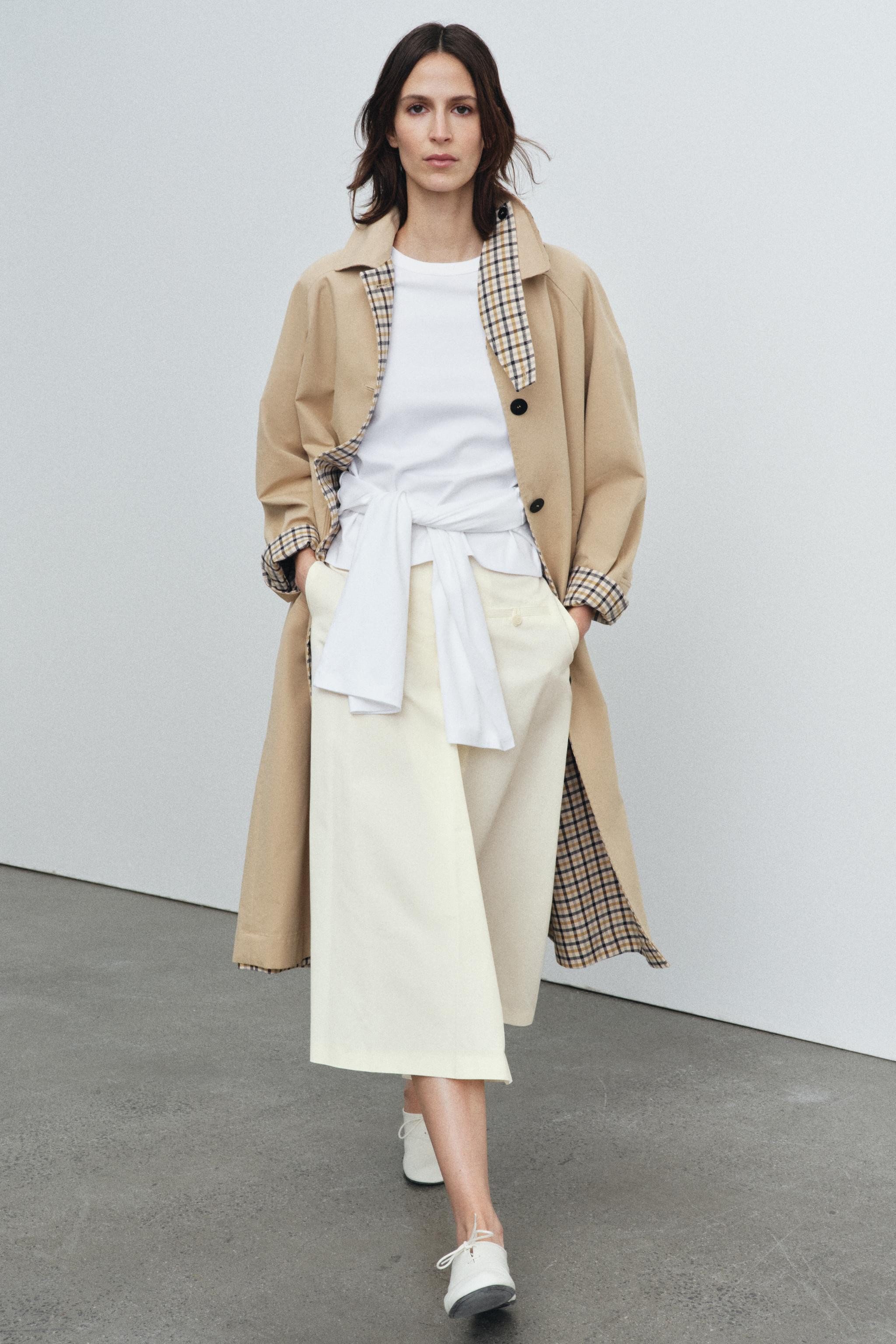 ZW COLLECTION REVERSIBLE CHECKS TRENCH COAT | Zara UK