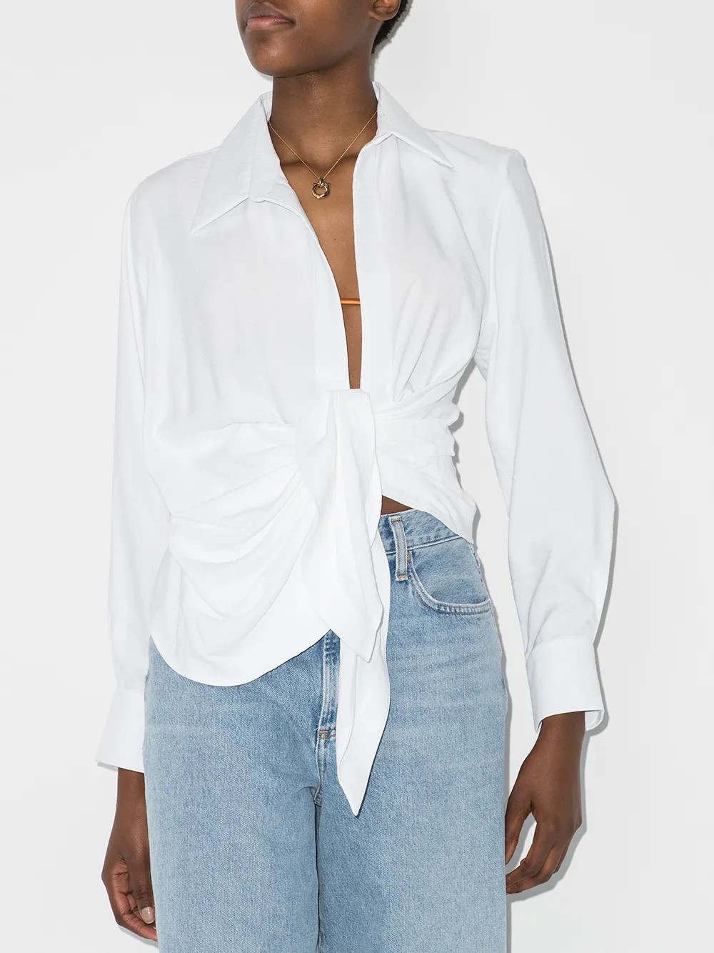 Jacquemus Le Bahia long-sleeve Shirt - Farfetch | Farfetch Global