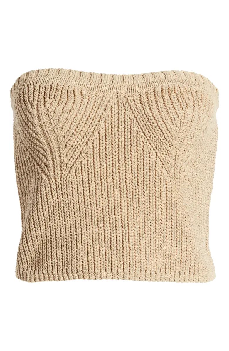 Strapless Heart Shaped Knit Top | Nordstrom