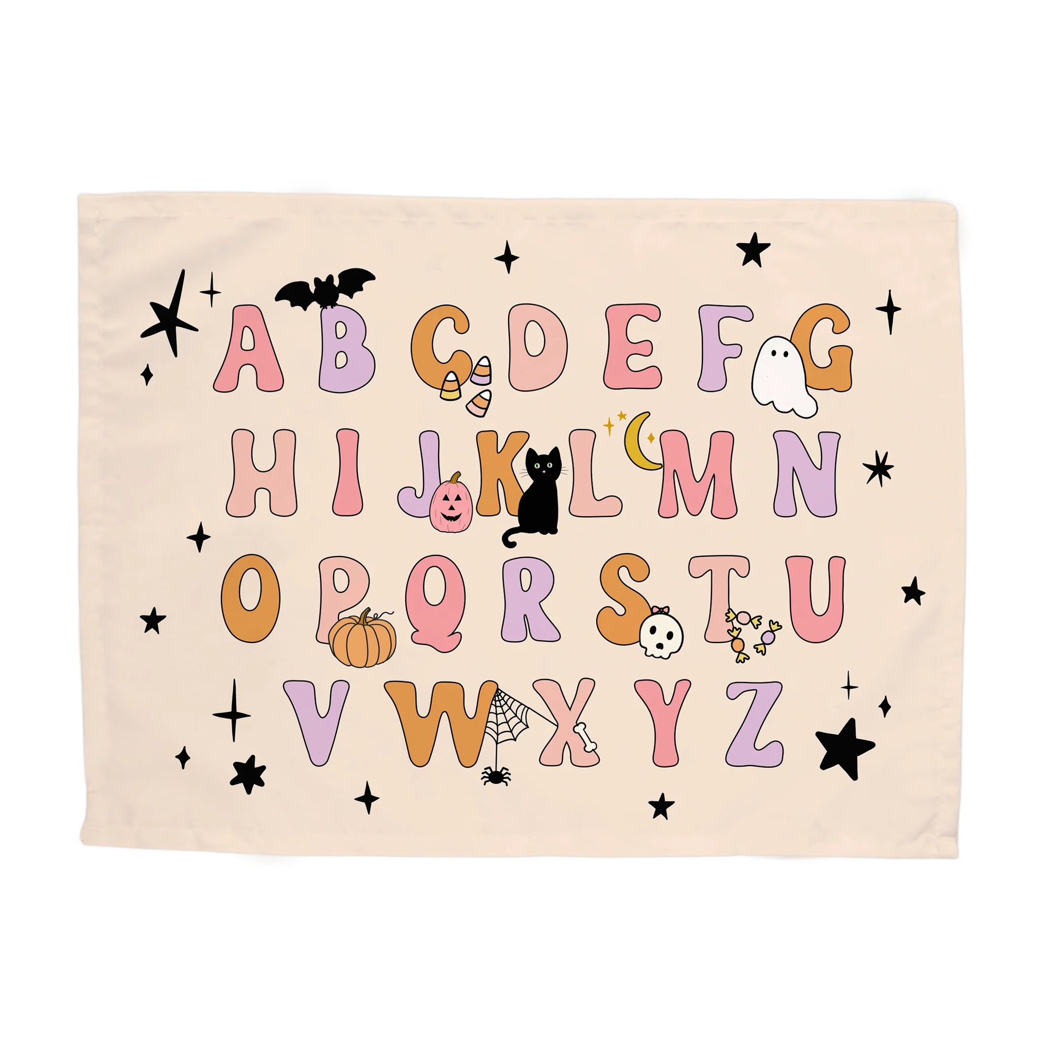 {Pink} Halloween Alphabet Banner | Hunny Prints