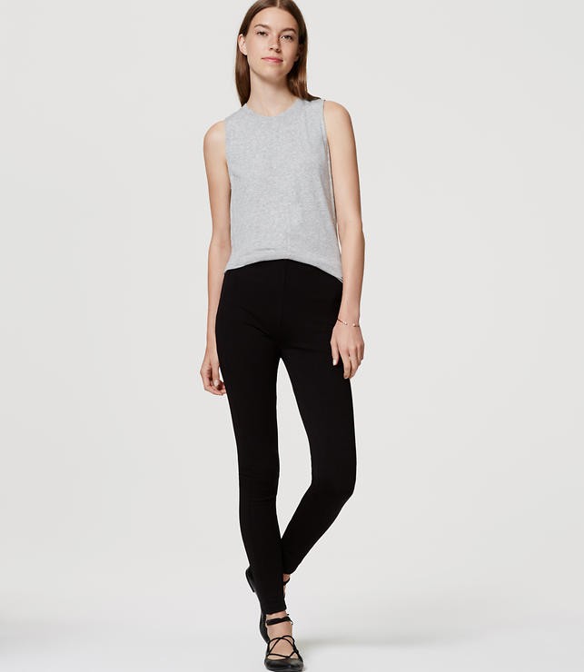 Seamed Ponte Leggings | LOFT