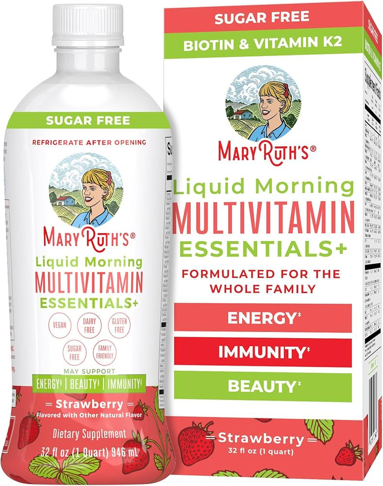 Amazon.com: MaryRuth Organics Multivitamin for Women Men & Kids | Sugar Free | Vegan | Vitamin A,... | Amazon (US)