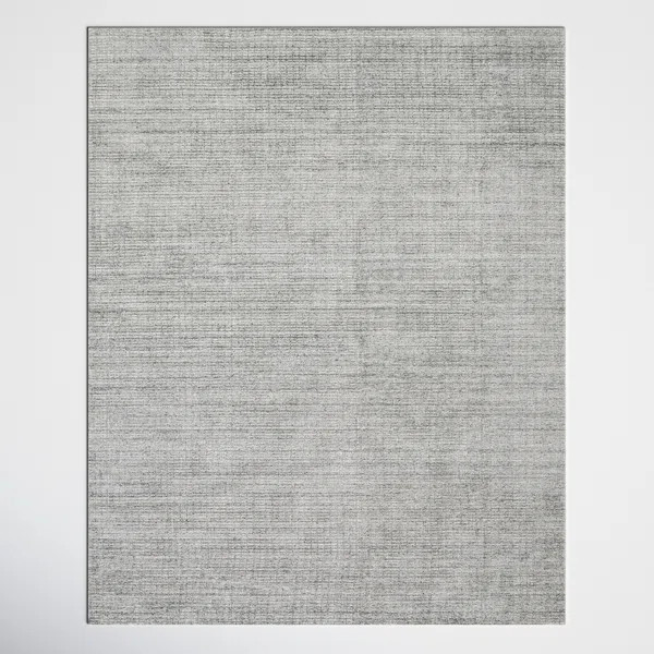 Lilah Handmade Viscose Light Gray Rug | Wayfair North America
