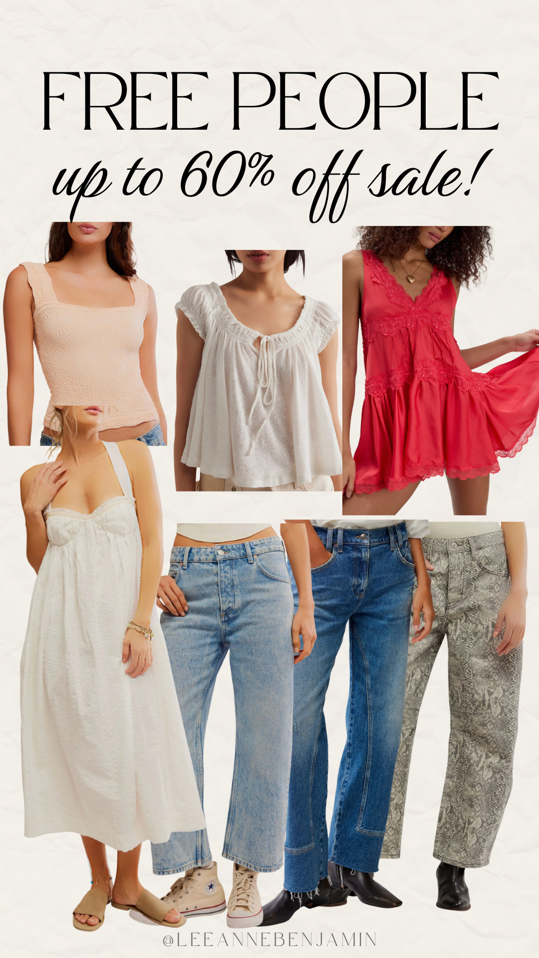 up to 60% off Free People sale at Nordstrom! Sizes go quick so don't wait! 

 #LTKSpringSale #LTKOver40 #LTKSaleAlert