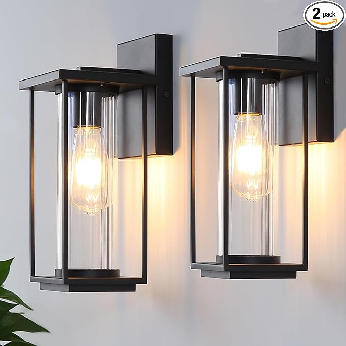 Large Outdoor Lights Black Wall Sconce Lamp | Amazon (US)