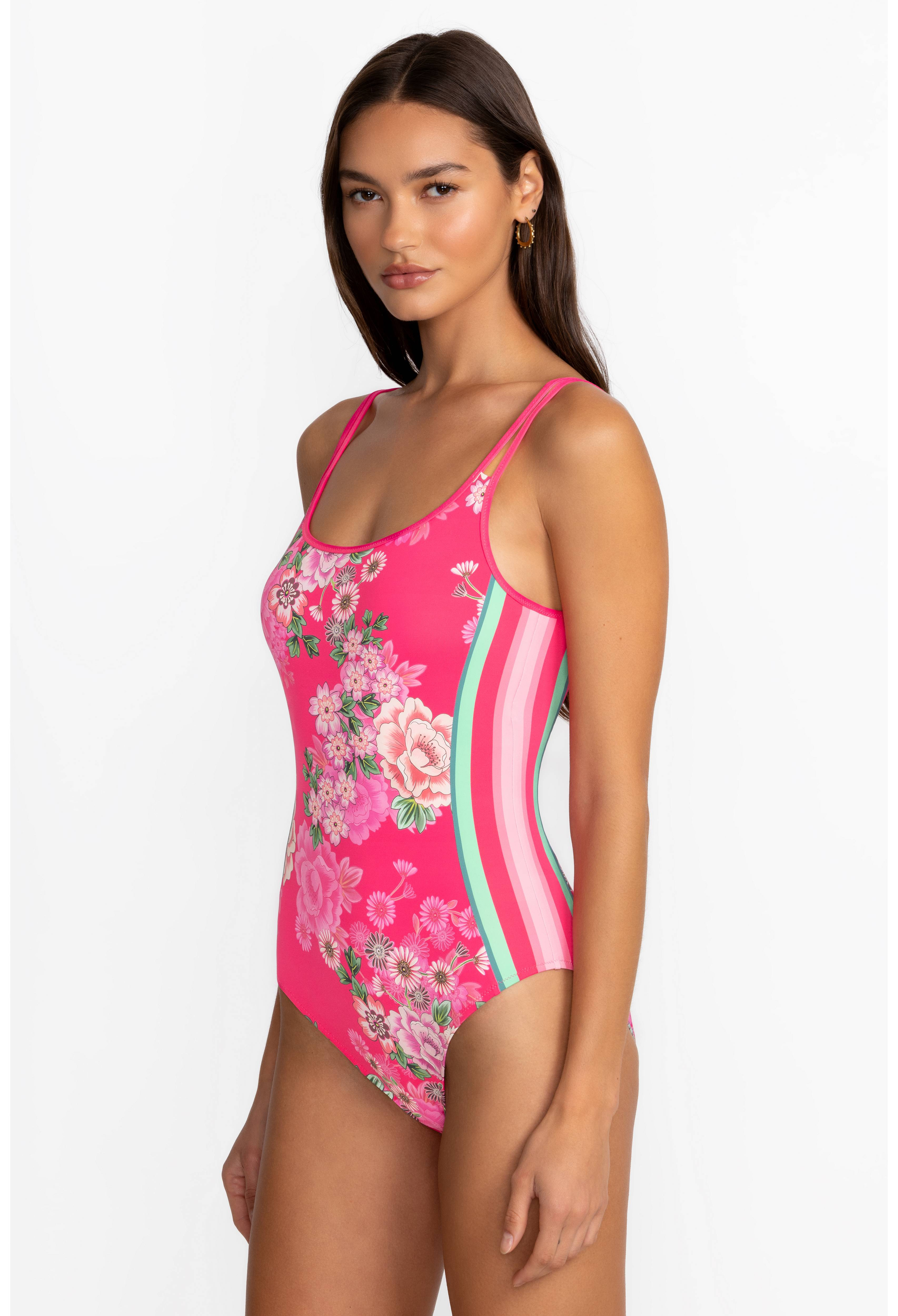 BELROSE DOUBLE STRAP ONE PIECE | Johnny Was | Johnny Was