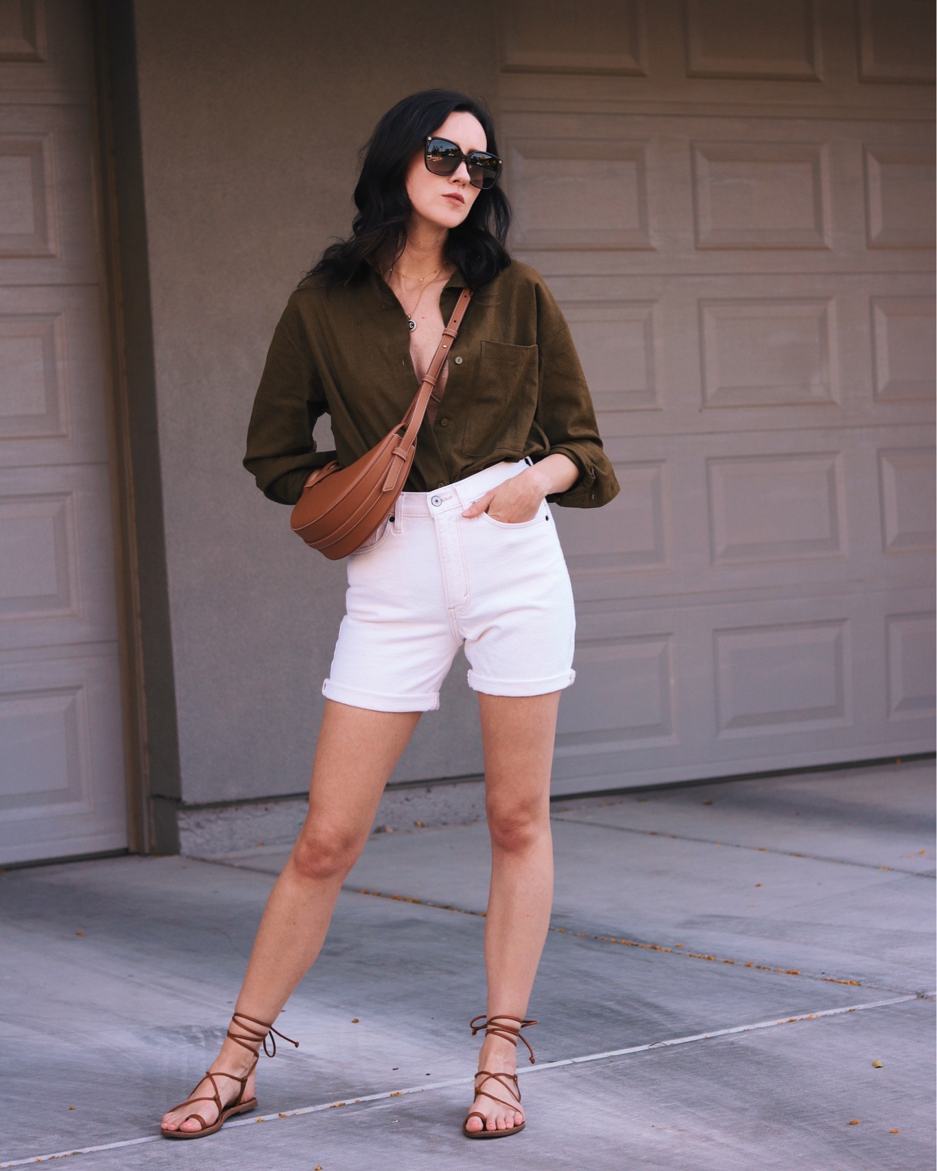 This neutral Abercrombie outfit sort of makes me feel like I should go on a safari 🐘🦒 but I love it! I’ve had these lace-up sandals for several years and they go with so much - a great wardrobe staple! Wearing an XS in the top and a 24 in the shorts  

#LTKFind #LTKSeasonal #LTKstyletip