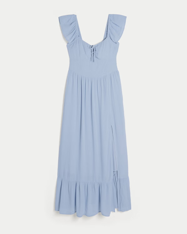 Optional schulterfreies Maxikleid | Hollister (EU)