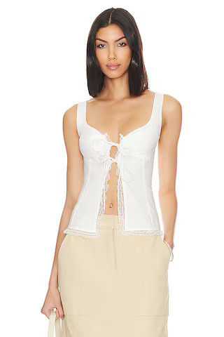 Cristal Tie Front Top
                    
                    MORE TO COME | Revolve Clothing (Global)