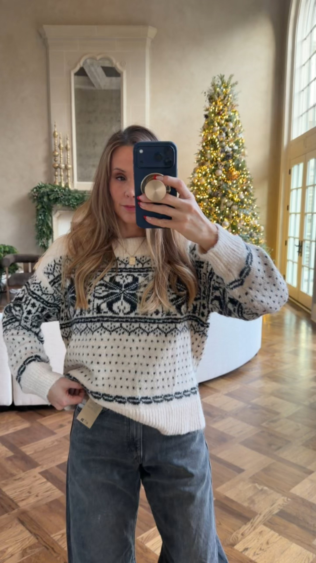 Absolutely obsessed with these🤩 jeans and sweater on sale today! 

#LTKFindsUnder50 #LTKHoliday #LTKSaleAlert