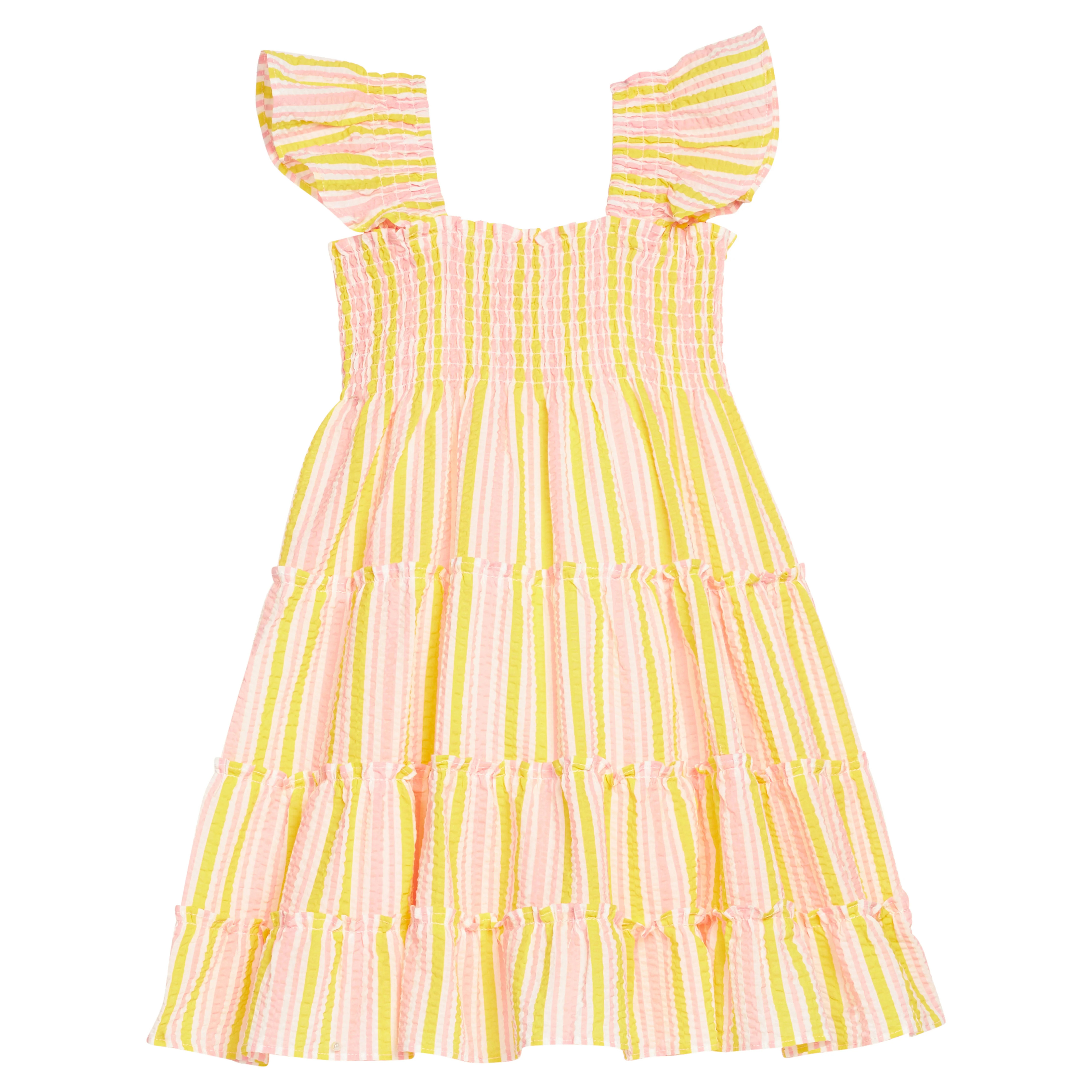 Twirl Dress - Buttercup Seersucker | BISBY Kids