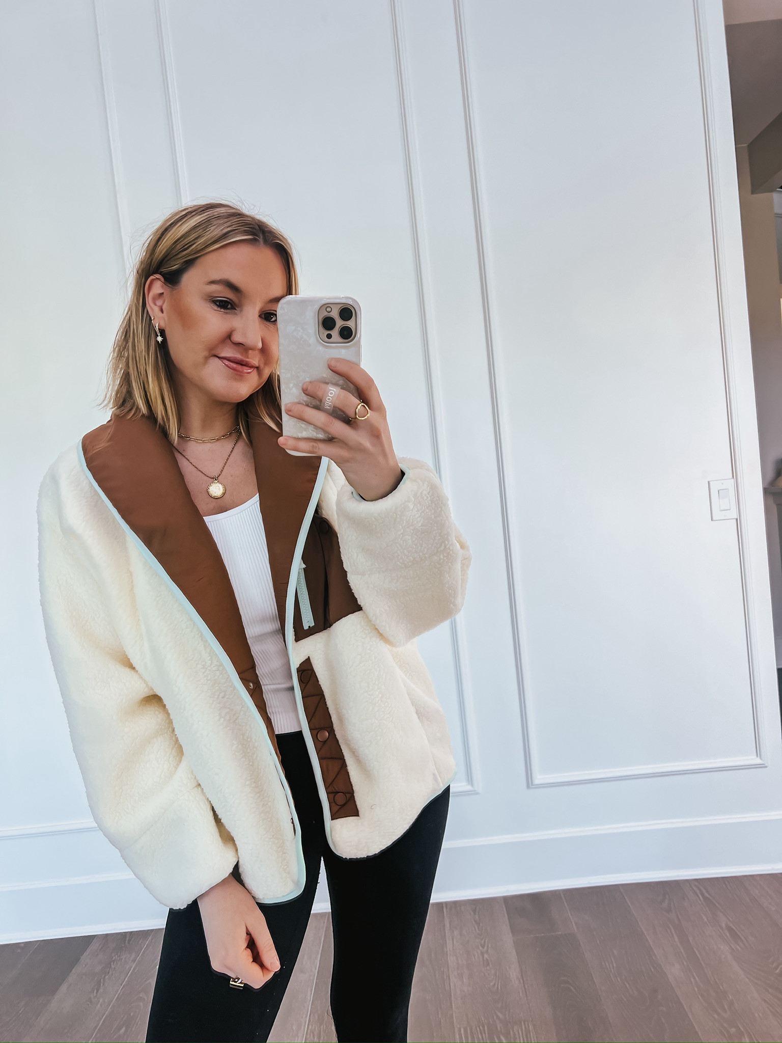 Free People lookalike fleece jacket from Amazon! #founditonamazon I’m wearing a M, comes in a few colors 

#LTKstyletip #LTKfindsunder50 #LTKSeasonal