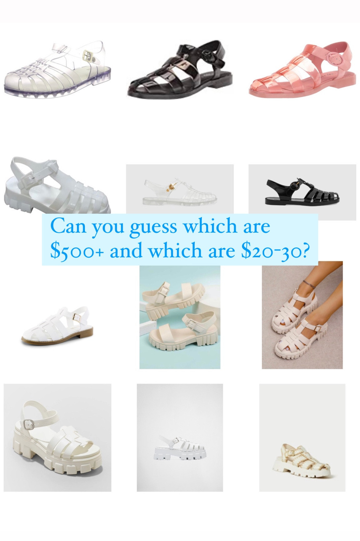 Designer shoes for less 
Jellies fisherman sandals preppy grandmillennial style women’s fashion spring 

#LTKFind #LTKunder50 #LTKshoecrush