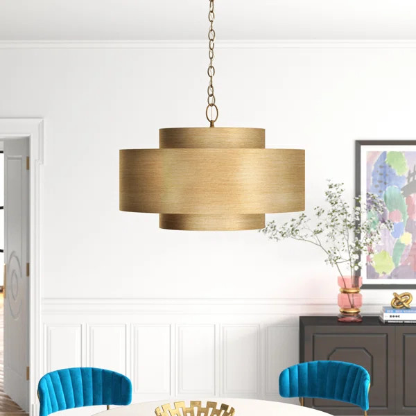 Seamus 9 - Light Dimmable Drum Chandelier | Wayfair North America