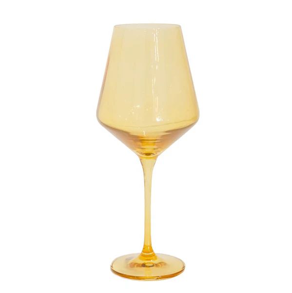 Wine Glass (Set of 2), Yellow | The Avenue
