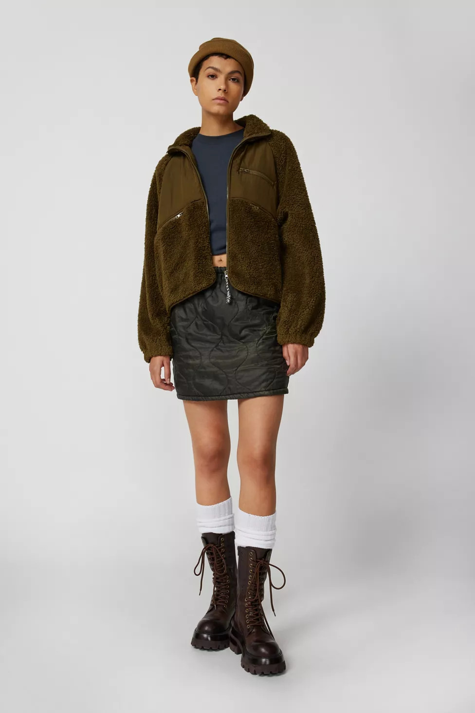 Urban Renewal Remade Overdyed Liner Mini Skirt | Urban Outfitters (US and RoW)