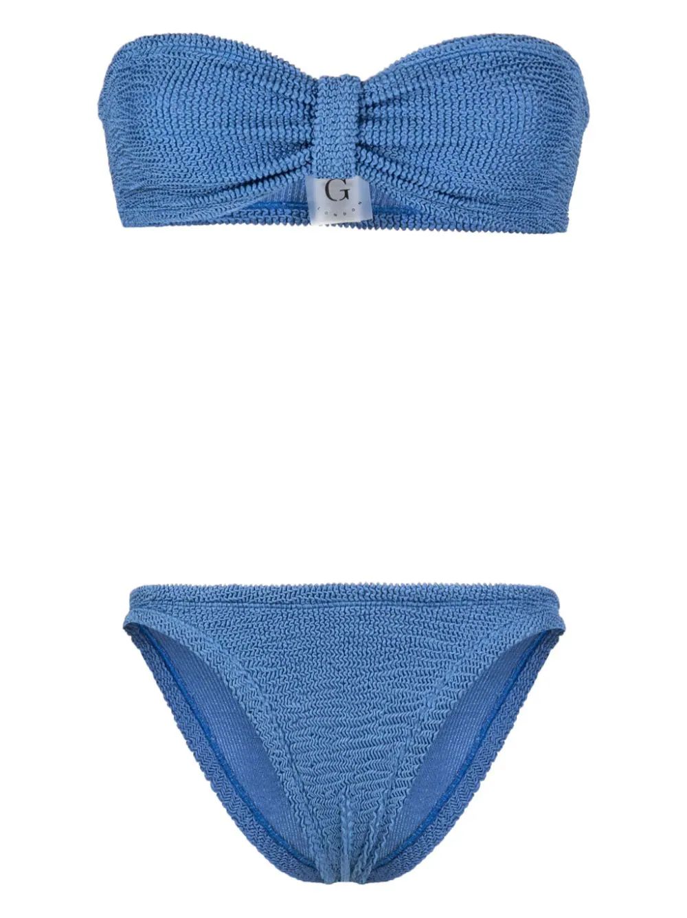 Hunza G Jean Crinkled Bikini - Farfetch | Farfetch Global