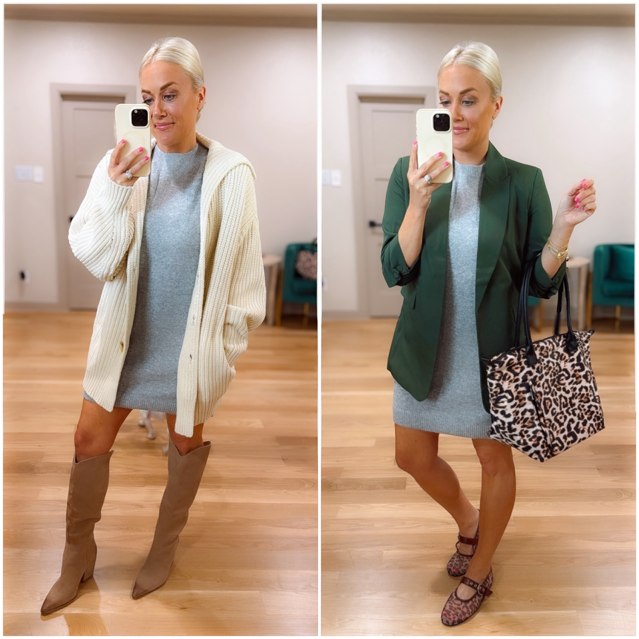 Basic neutral fall workwear outfit inspo that’s perfect for back to school! 