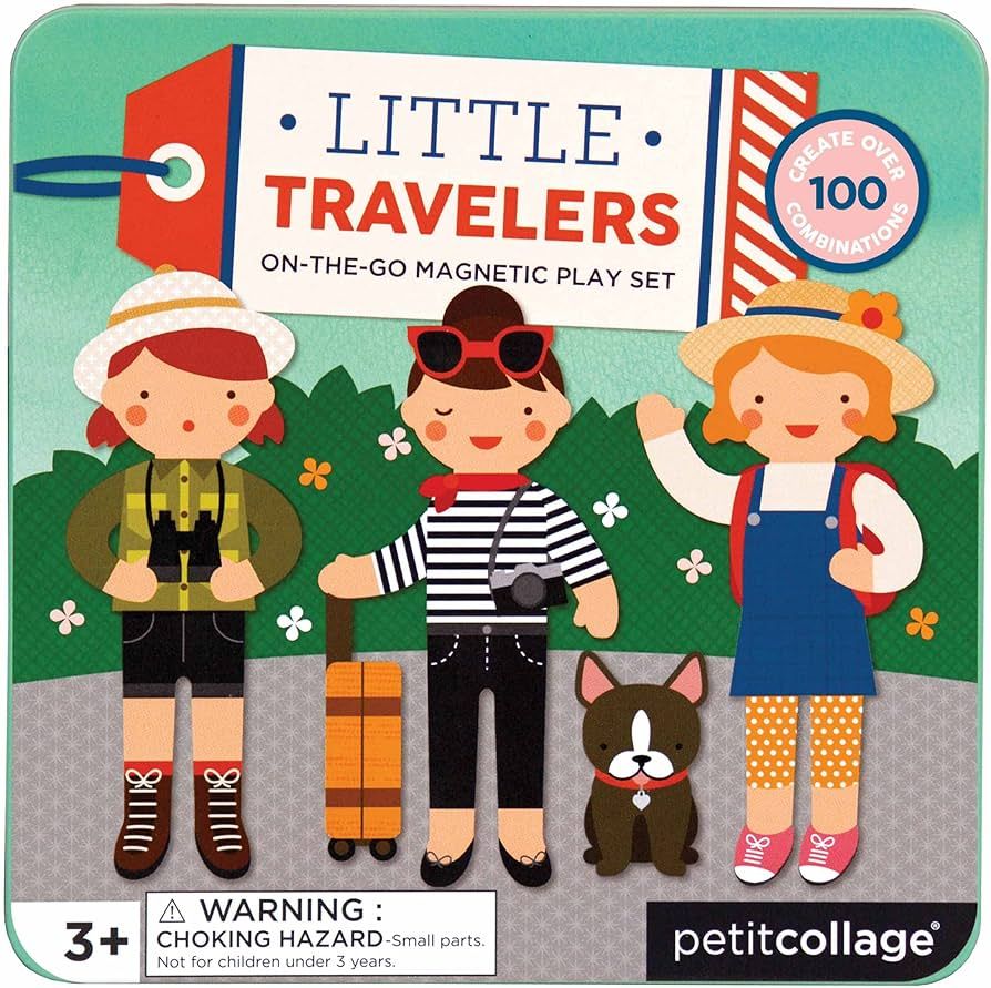 Petit Collage Magnetic Play Set, Little Travelers – Mix & Match Magnetic Game Board, Ideal for ... | Amazon (US)