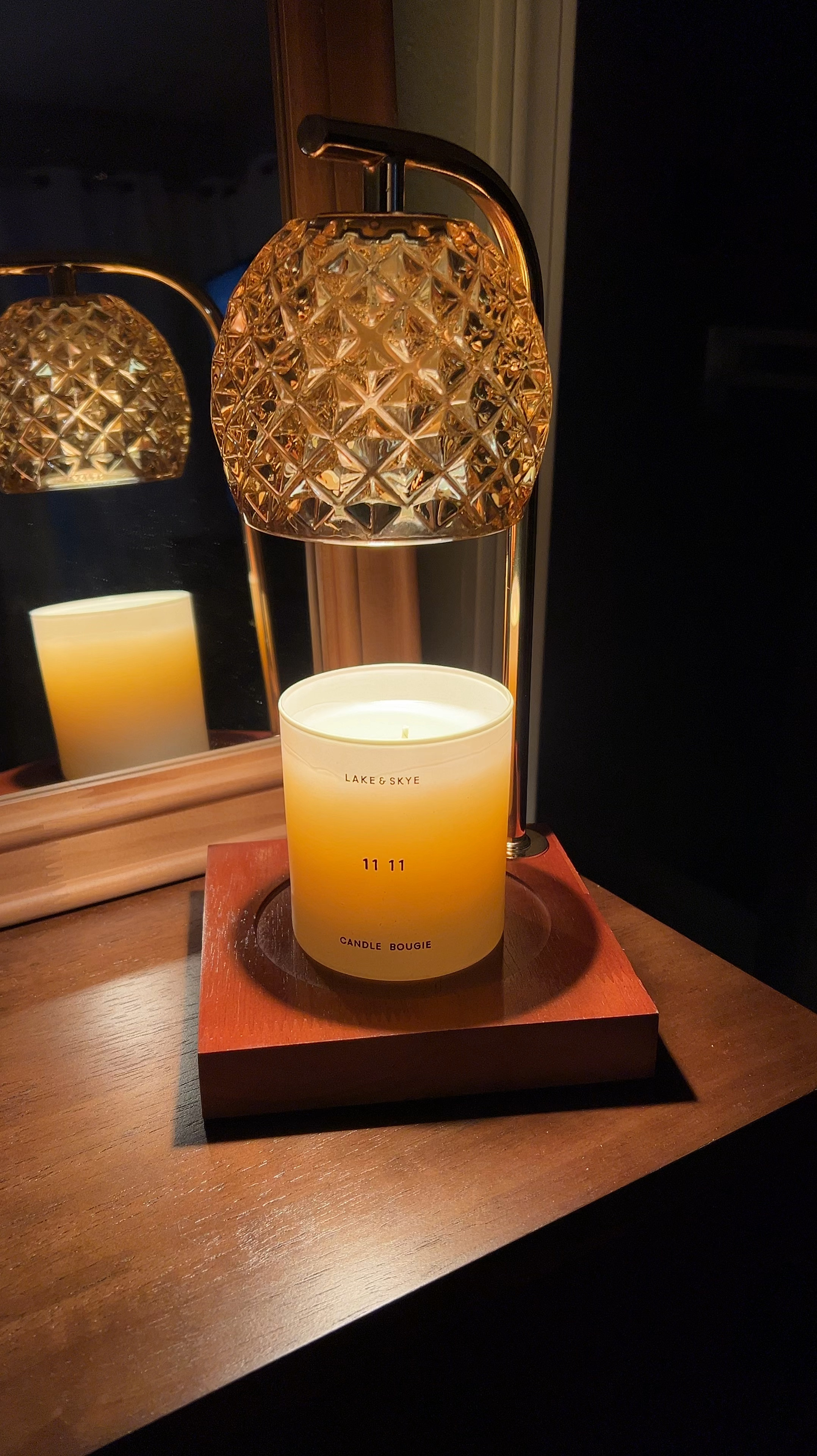 I’m so in love with the ambiance this candle warmer lamp creates. It melts your candle without lighting it (which means no soot in the air) and fills your room with the aroma of your candle. It also helps your candles last a lot longer. It’s even dimmable and has a timer. Also, if you have never smelled 11:11 from Lake and Skye, you are missing out

#LTKGiftGuide #LTKhome #LTKover40