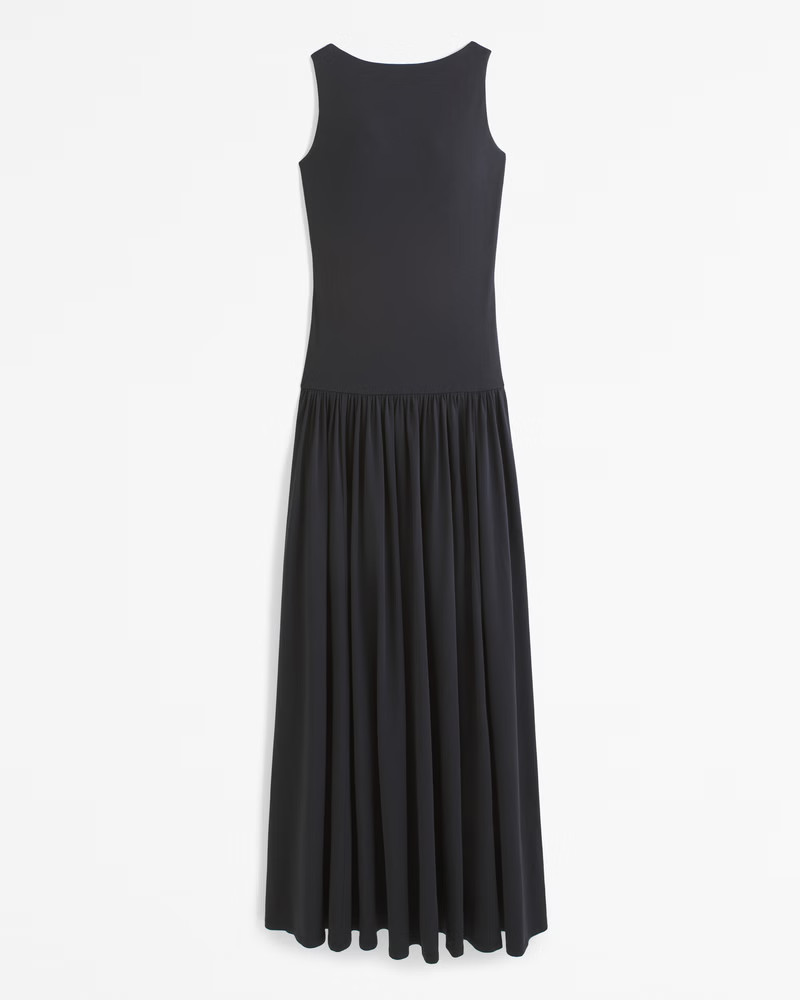 Women's Knit Drop-Waist Maxi Dress | Women's Dresses & Jumpsuits | Abercrombie.com | Abercrombie & Fitch (US)