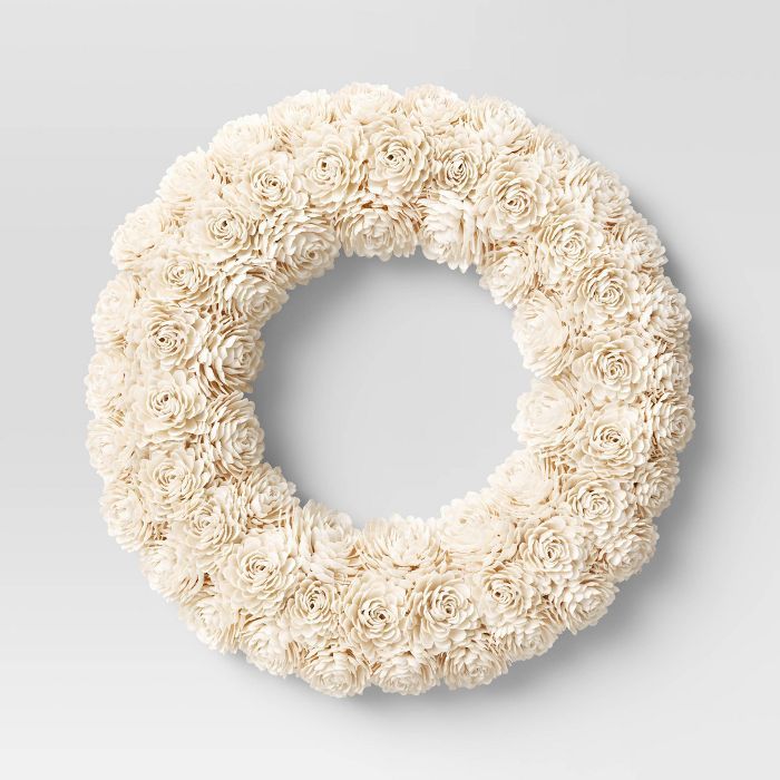 White Shola Wreath - Threshold™ | Target