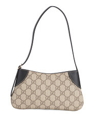 Made In Italy Supreme Canvas And Leather G G Emblem Small Shoulder Bag | Handbags | Marshalls | Marshalls