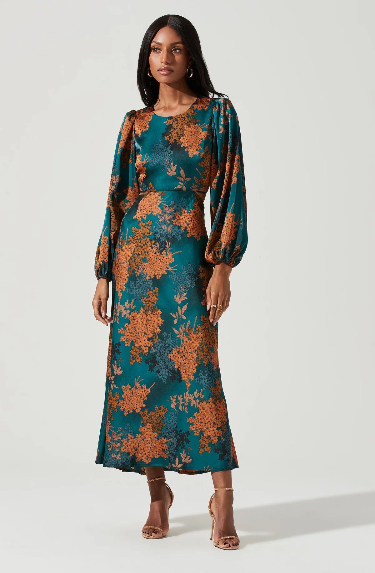 Quinn Floral Cutout Maxi Dress | ASTR The Label (US)