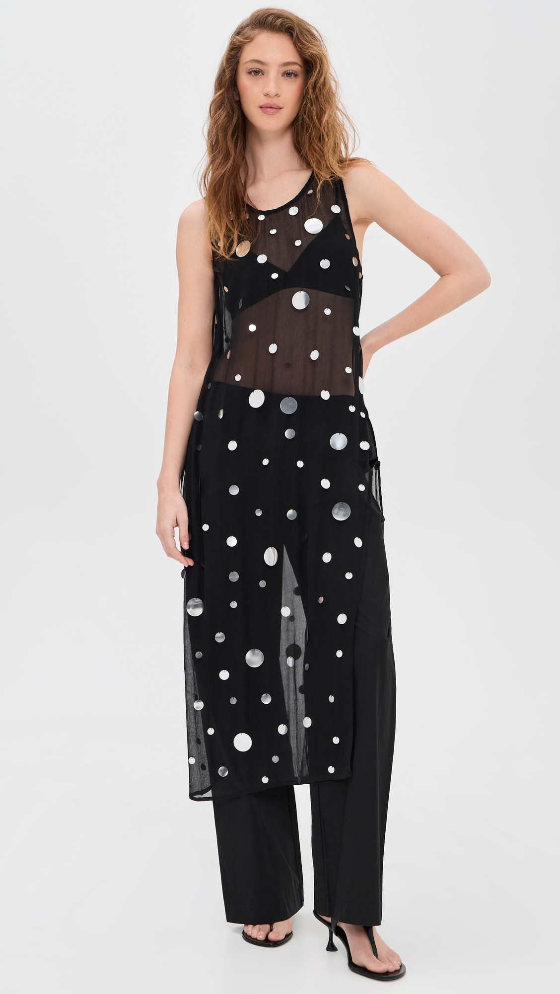 Chan Luu Chloe Sequin Tunic Black One Size | Shopbop