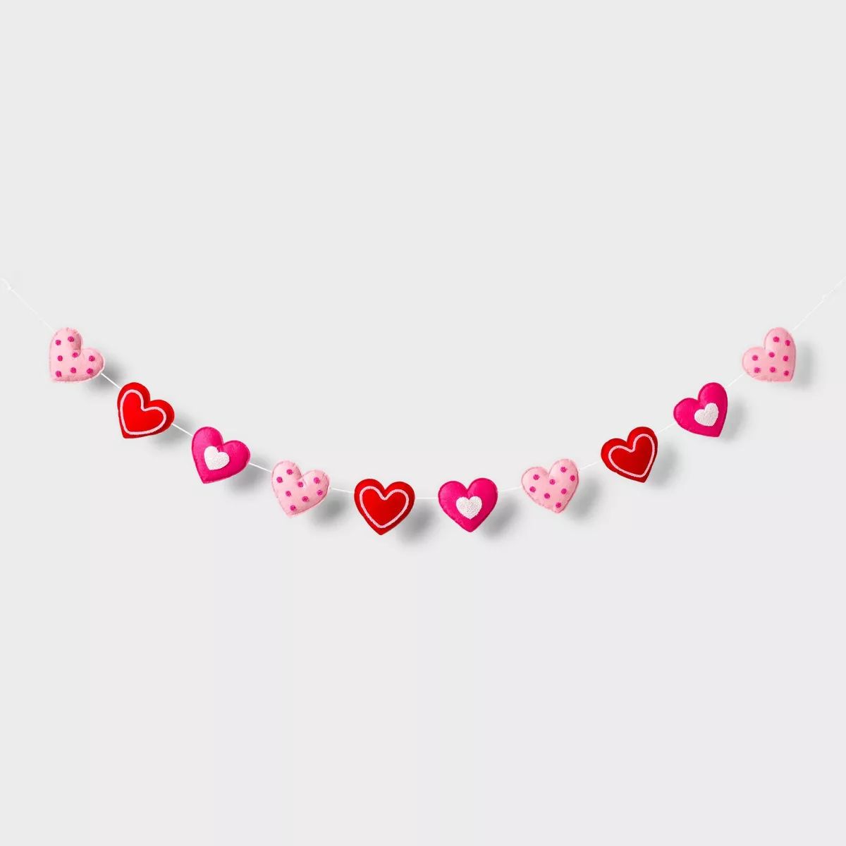 72" Valentine's Felt Garland Candy Heart - Spritz™ | Target