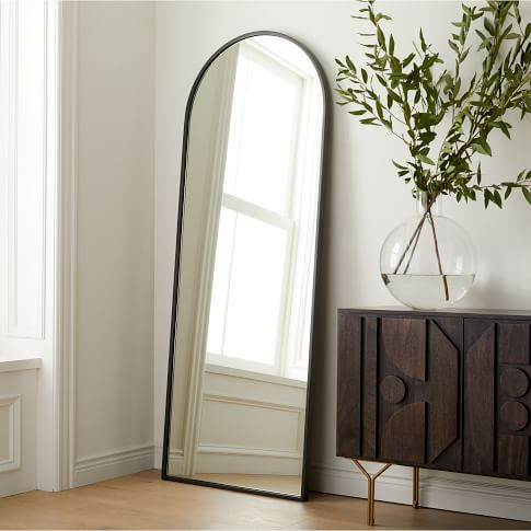 Metal Frame Arched Floor Mirror | West Elm (US)