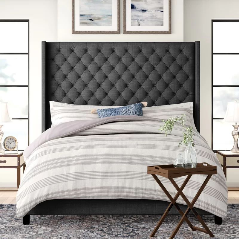 Kian Tufted Upholstered Low Profile Standard Bed | Wayfair North America