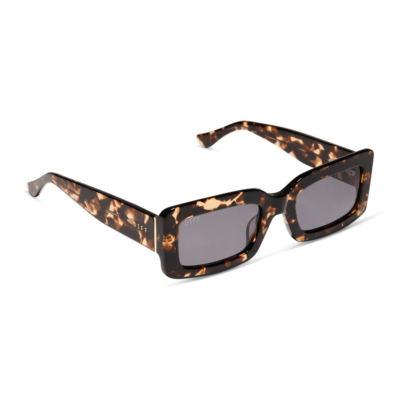 INDY - ESPRESSO TORTOISE + GREY SUNGLASSES | DIFF Eyewear