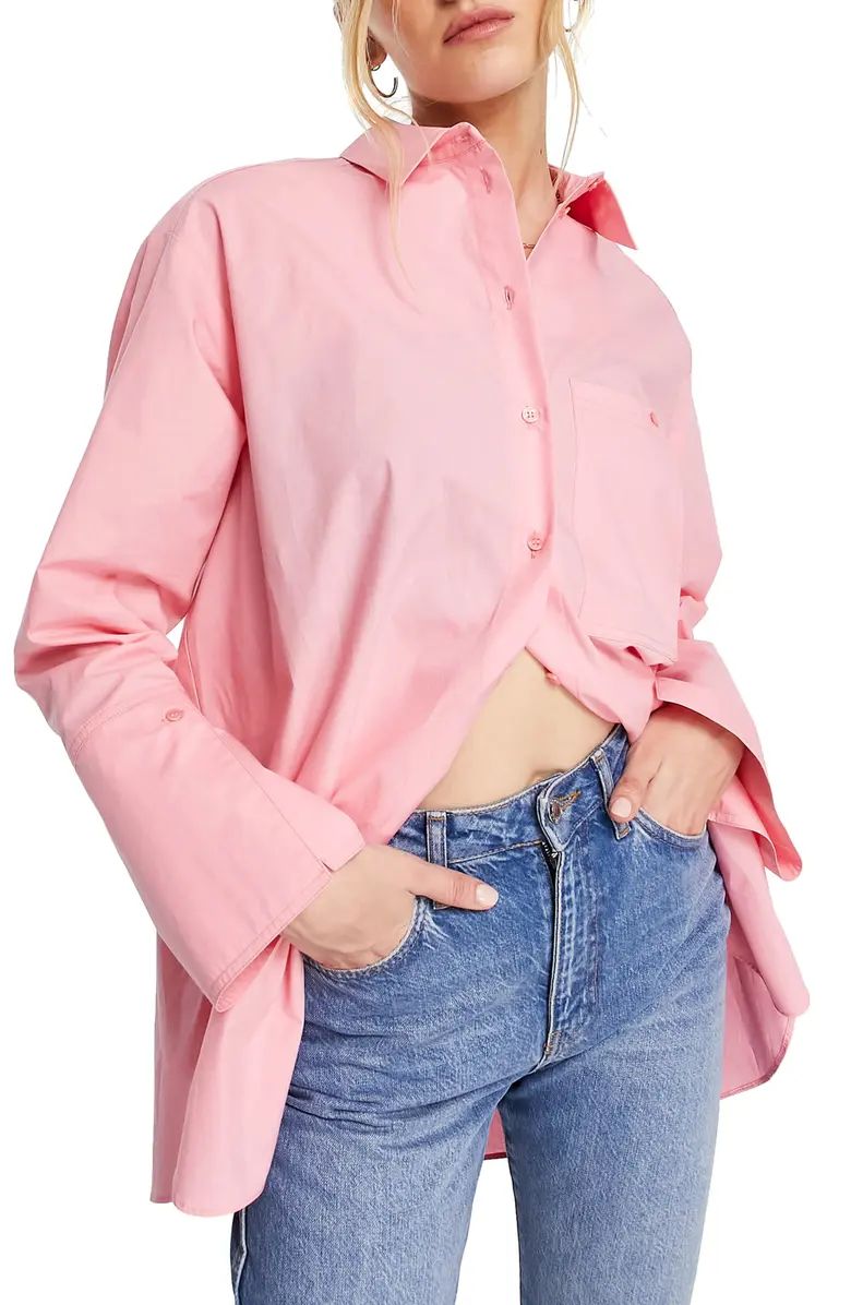 Women's Cotton Poplin Button-Up Shirt | Nordstrom