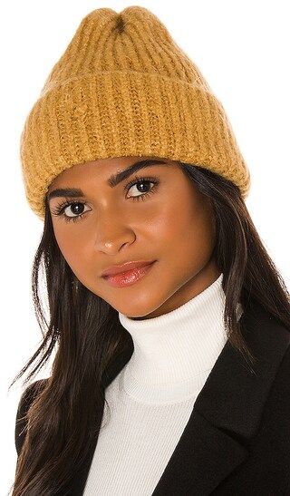 Lullaby Rib Beanie in Camel | Revolve Clothing (Global)