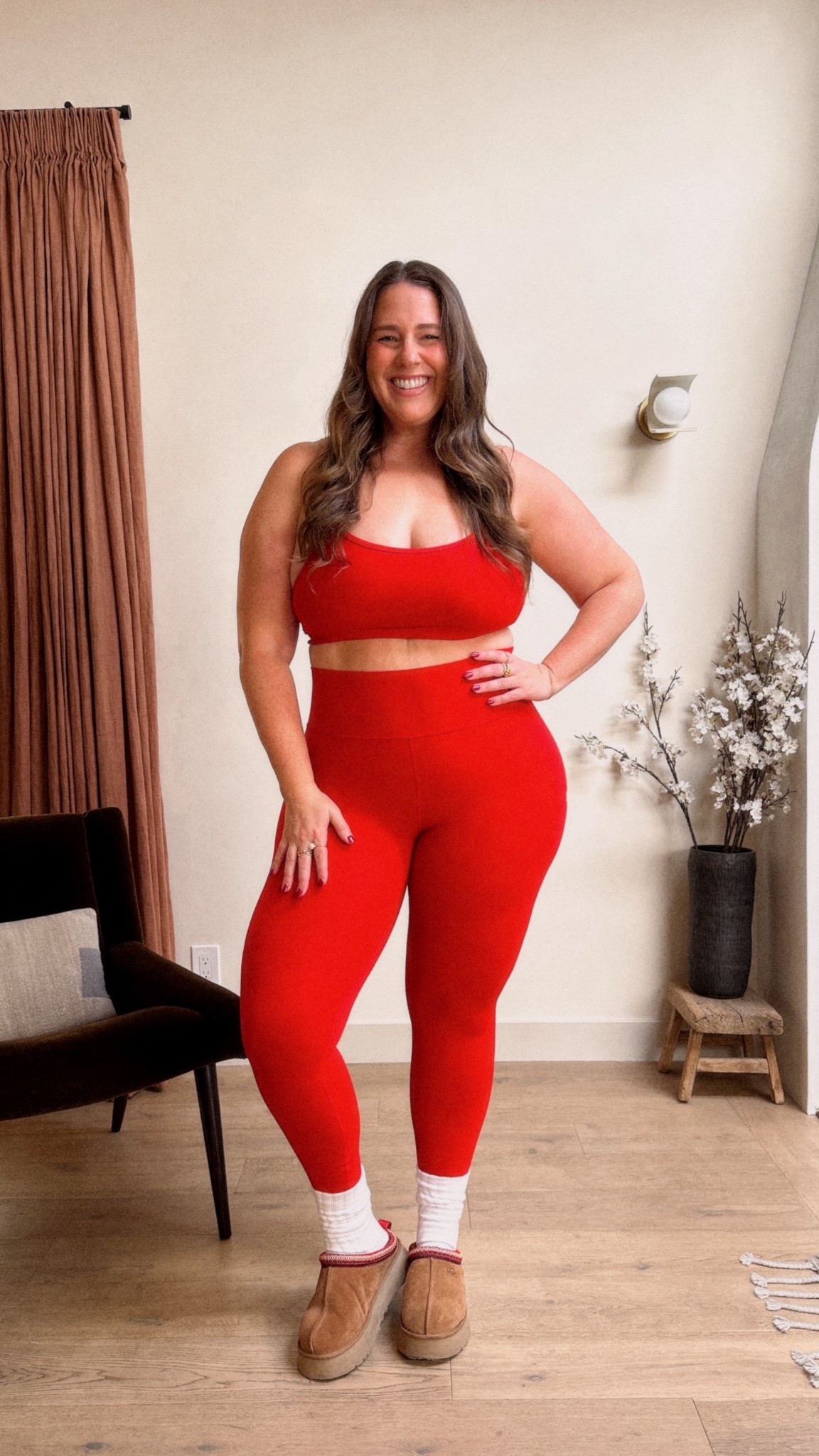 I’m wearing the @vuoriclothing AllTheFeels™ collection in the brand new color way, CHERRY! I have on a XL in the bra and a L in the leggings. This color is so perfect for the holiday season no matter what you’ve got going on during your busy days! #vuoripartner 

#LTKActive #LTKMidsize