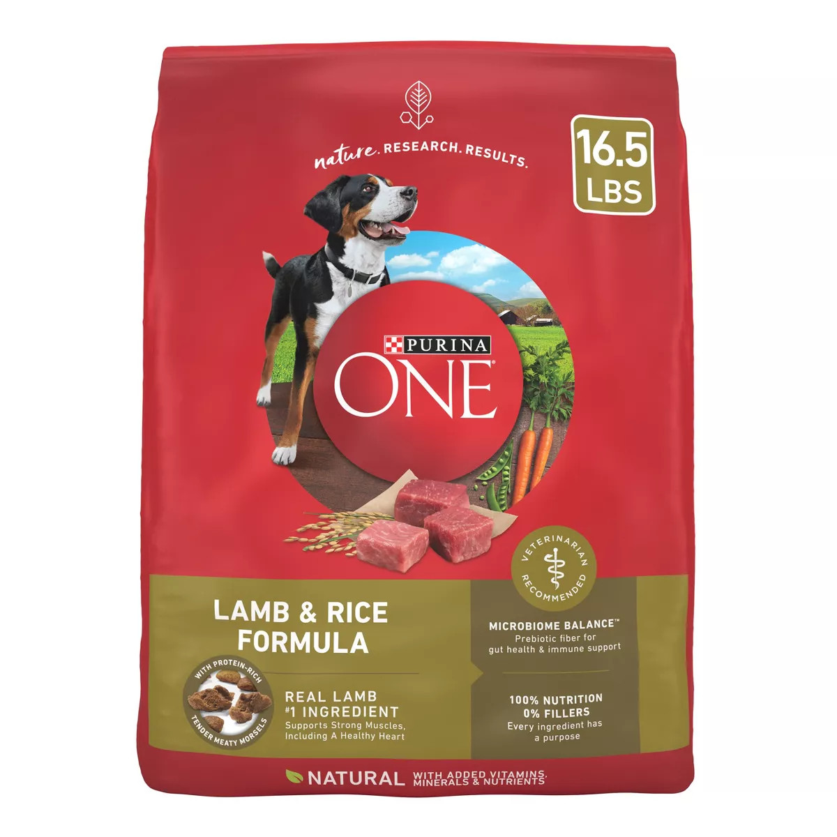 Purina ONE SmartBlend Natural Dry Dog Food with Rice and Lamb | Target