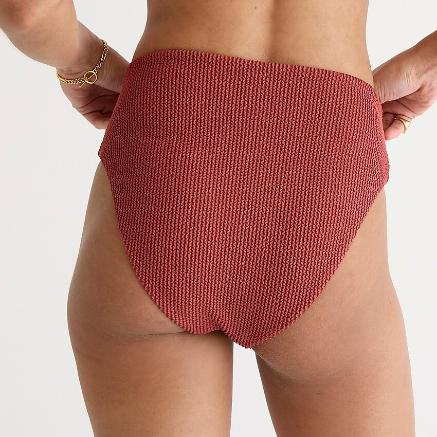 Scrunchie high-rise bikini bottom | J. Crew US