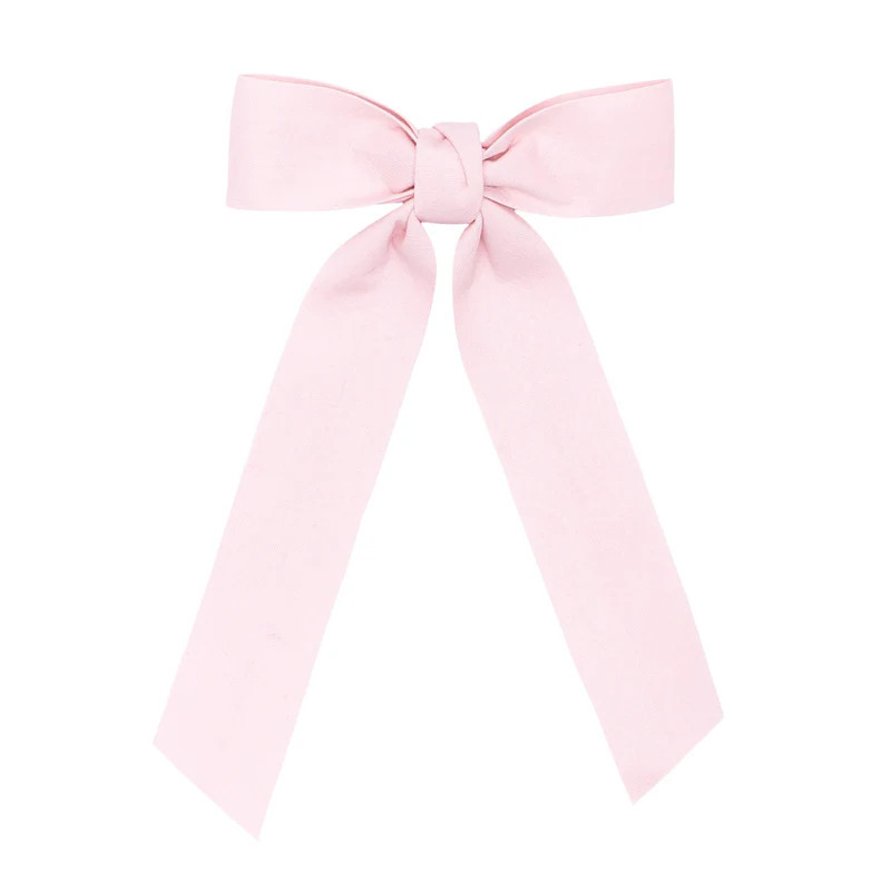 girls pink bow with tails | minnow