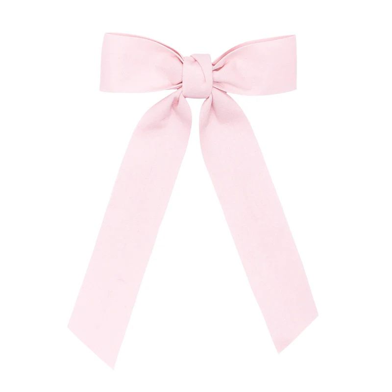 girls pink bow with tails | minnow
