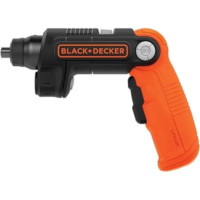 BLACK+DECKER Li2000 3.6-Volt 3 Position Rechargeable Screwdriver Orange/Black with BLACK+DECKER BDA4 | Amazon (US)