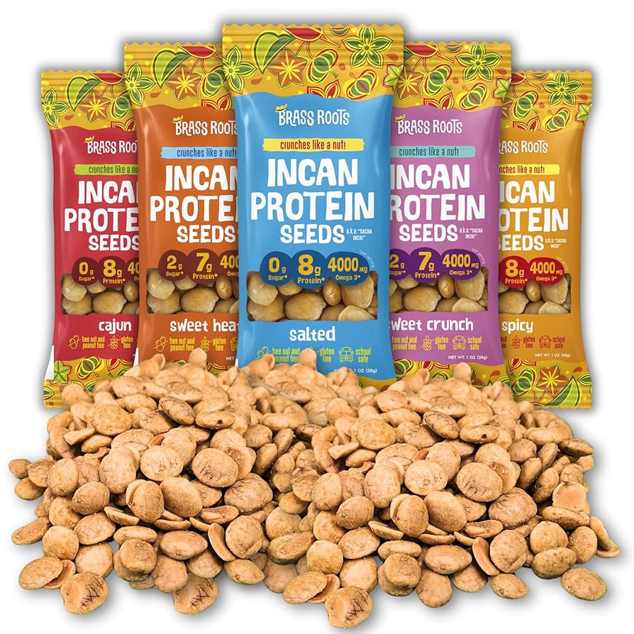 Brass Roots Organic Incan Protein Seeds - 1 oz Variety Pack (One of Each) High Protein, School Sa... | Amazon (US)