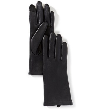 SASSO + SMYTH Women's Leather Cashmere Tech Tip Traditional Five Finger Gloves | Dillard's | Dillard's