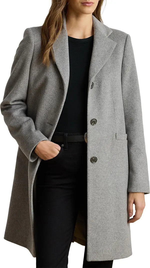 Longline Wool Blend Coat | Nordstrom