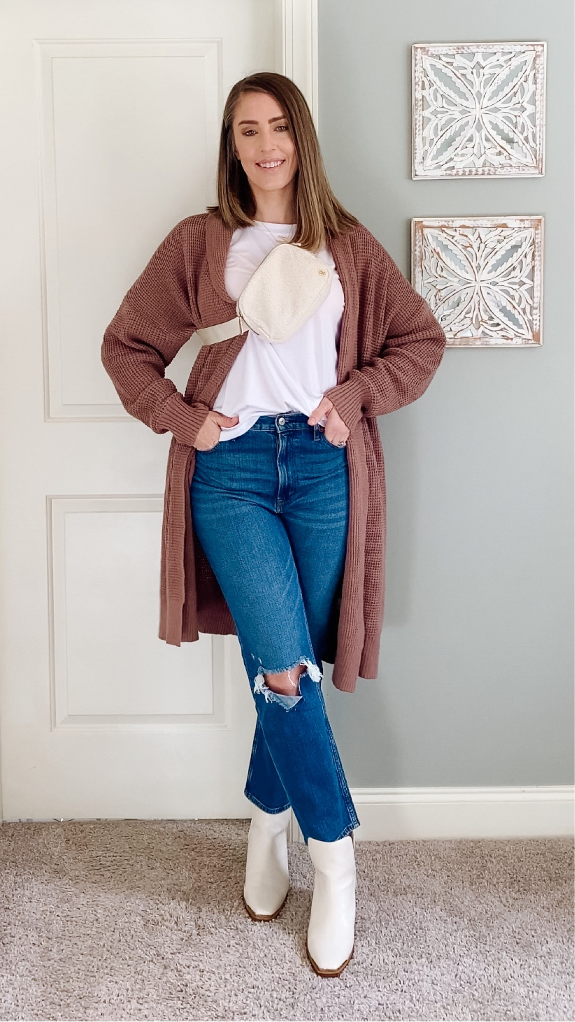 Amazon Fashion | Abercrombie & Fitch High Waisted Denim | Women’s Winter Outfit Idea | Cozy Cute Outfit Idea | Khaki Sweater | Brown Sweater | Half Zip Sweater | White Long Sleeve Tee | Abercrombie & Fitch Ankle jeans | Valeska Boot | Yellow Box Shoes | Yellow Box Boots | Winter Outfit Idea | Tall Women Outfit Ideas | tall girl fashion-friendly | stylish options for tall women | trendy outfits for taller ladies and fashionable choices for taller figures | Tall women fashion | Tall girl fashion | Tall girl | Tall women

Jeans - size 29 long
Duster Cardigan - M
White Long Sleeve Tee - M
Boots - Size 11 #LTKCyberWeek 

#LTKmidsize #LTKstyletip