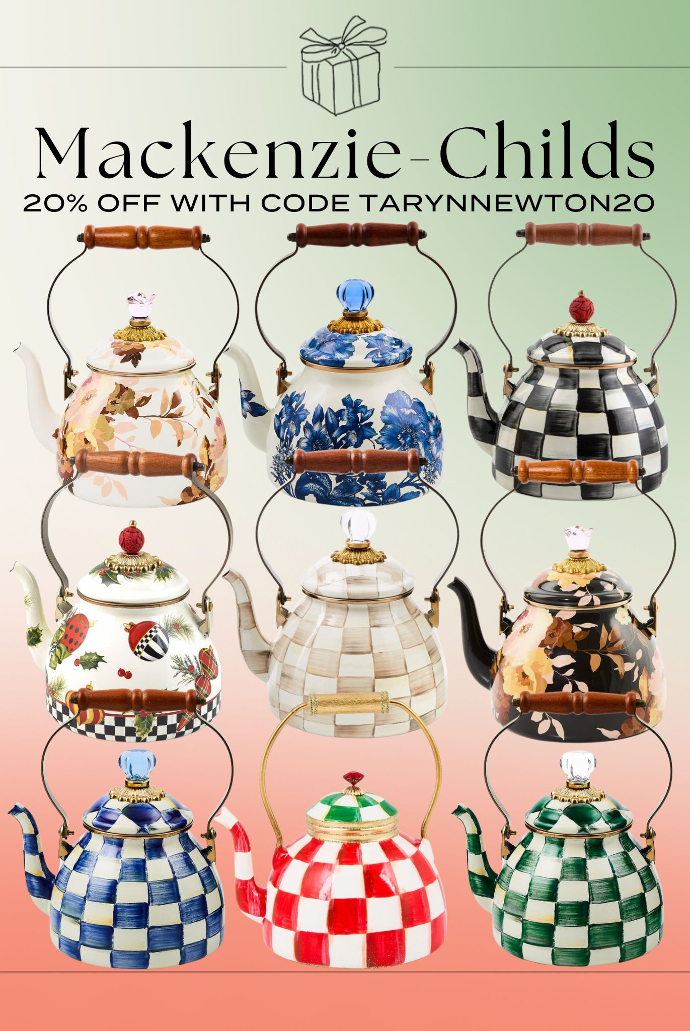 Get 20% Off Mackenzie-Childs With Code TARYNNEWTON20 🫖 

 #LTKHoliday #LTKHome #LTKSaleAlert