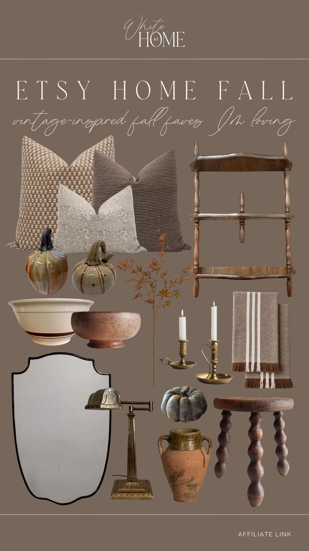 Cozy, charming, and vintage-inspired fall finds from Etsy! One of the best ways to achieve a classic home look and feel is by including vintage and antique styles. Etsy has gorgeous pieces that will add to the story of your home!

#LTKHome