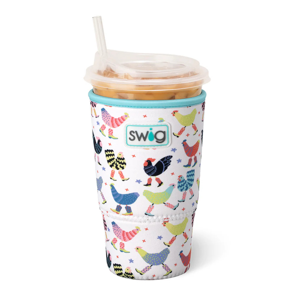 Funky Chicken Large Iced Cup Coolie | Swig Life