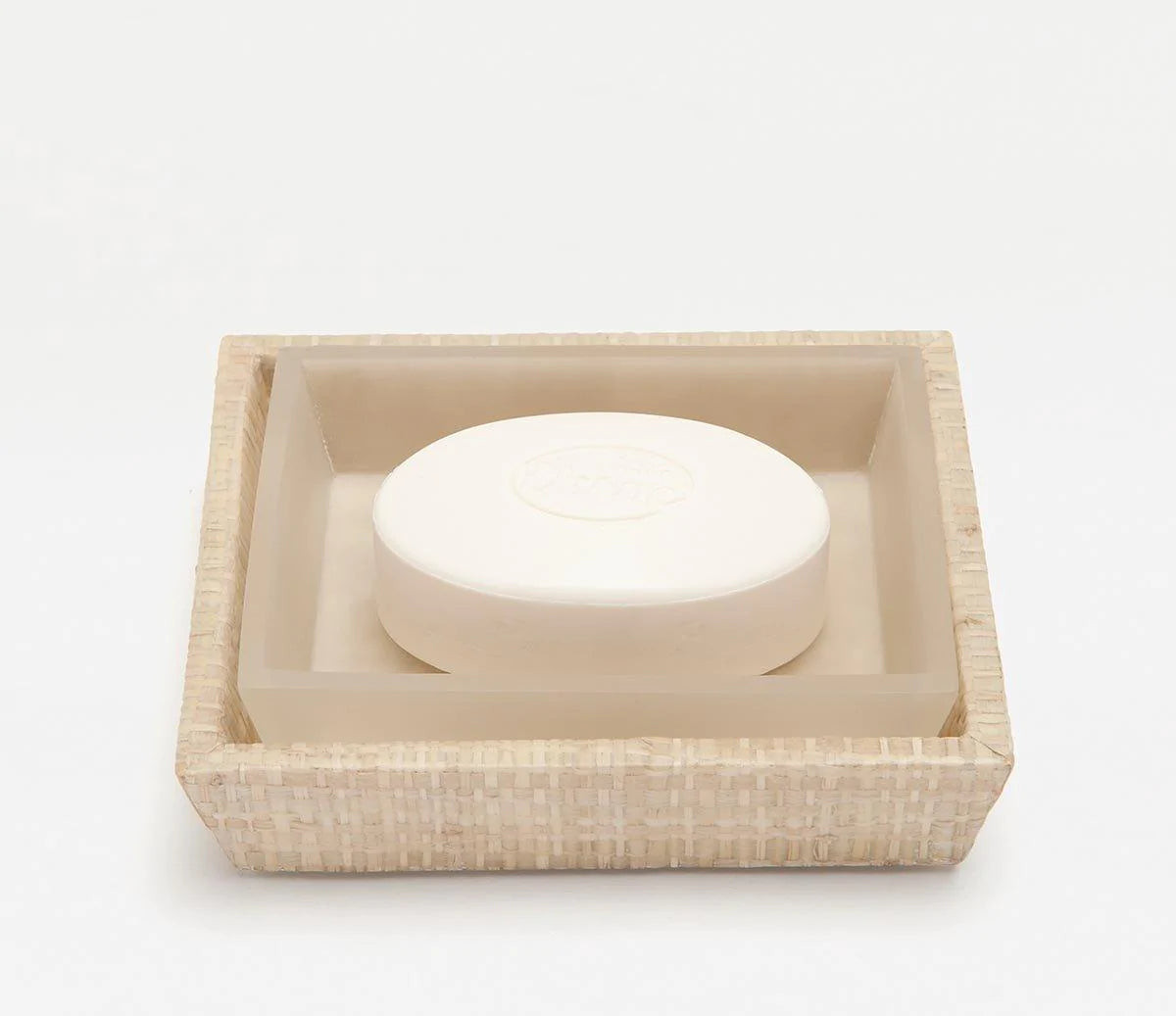 Pigeon & Poodle Ghent Woven Raffia Soap Dish | The Well Appointed House, LLC