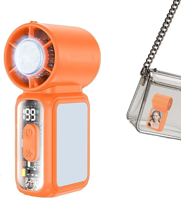 W & O Portable Handheld Fan with Semiconductor Cooling,Speed (1-199) Personal Turbo Mini Fan 4300... | Amazon (US)